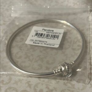 NEW Pandora Silver Bangle Bracelet